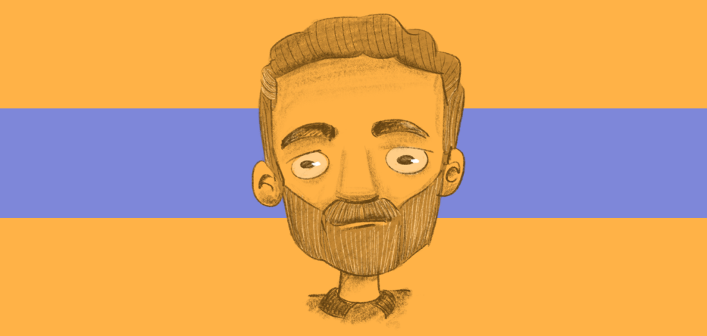 Rosto em ilustração de Villy Fomin para o Dia Mundial da Saúde Mental