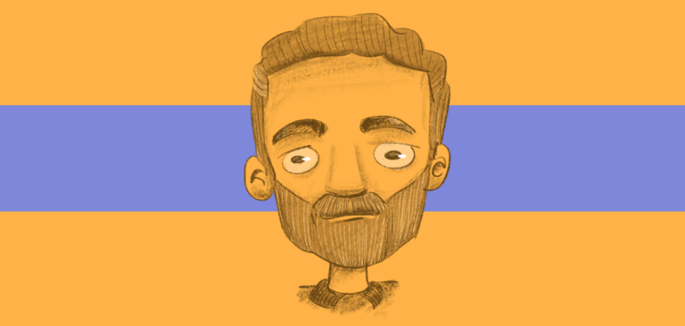 Rosto em ilustração de Villy Fomin para o Dia Mundial da Saúde Mental